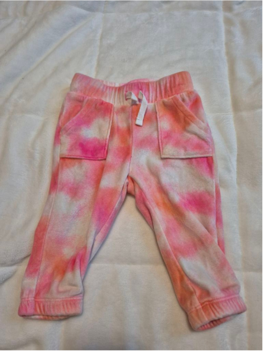 Baby Cat & Jack Matching Set 18 Months Pink White Tie-Dye - Picture 5 of 7
